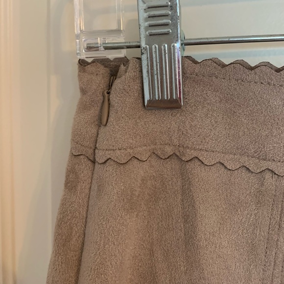 Altar’D State Taupe velvet skirt - Picture 4 of 5